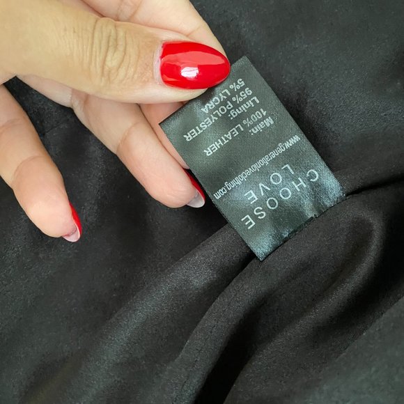 GENERATION LOVE LEATHER JACKET SIZE XS - Picture 3 of 7